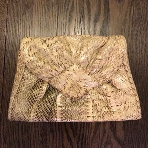 Vintage snakeskin clutch/shoulder bag